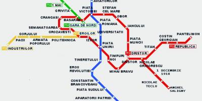 Metro xəritəsi Buxarest