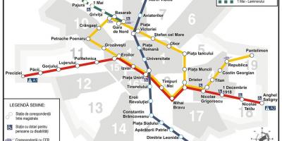 Metro xəritəsi Buxarest