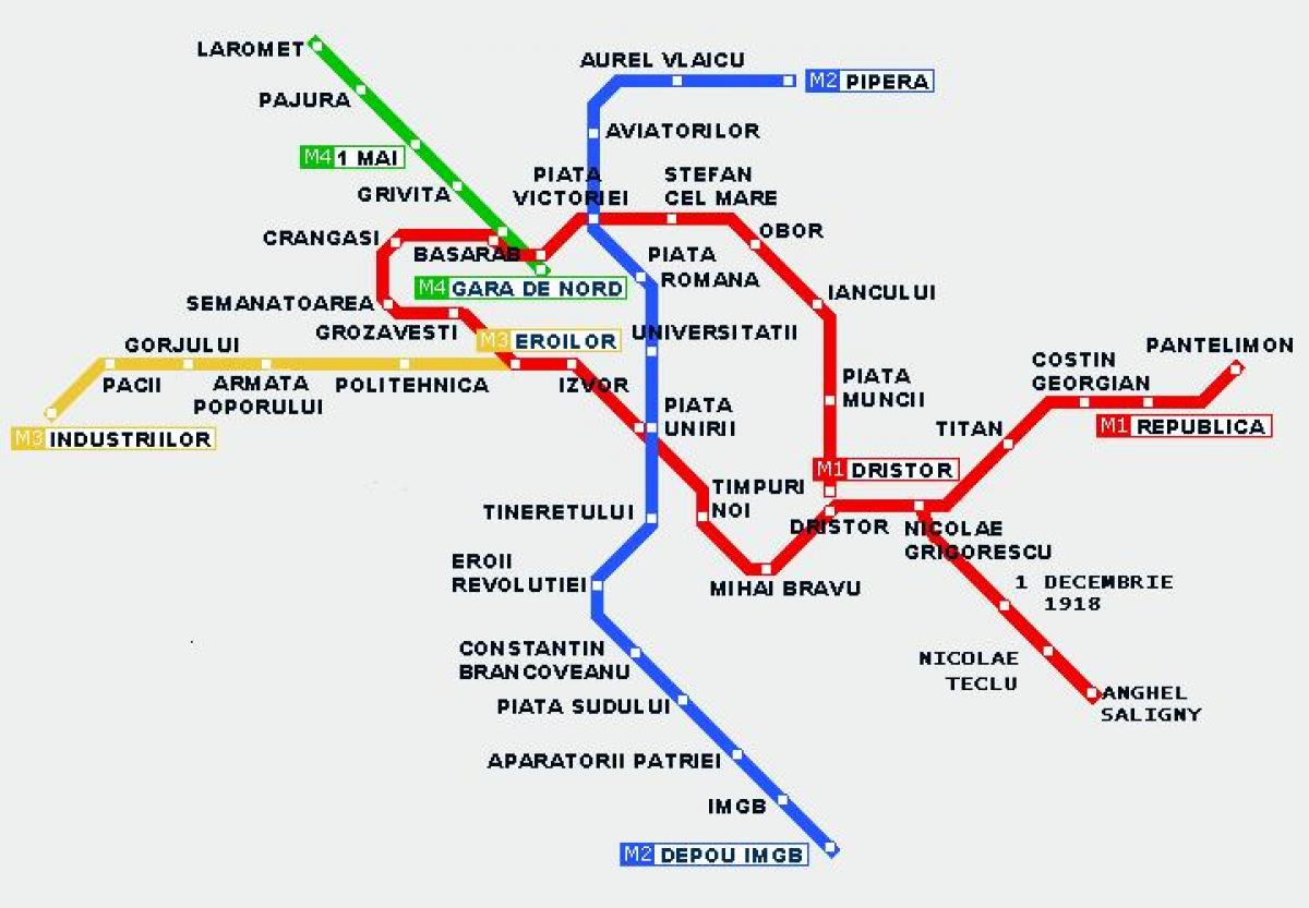 metro xəritəsi Buxarest
