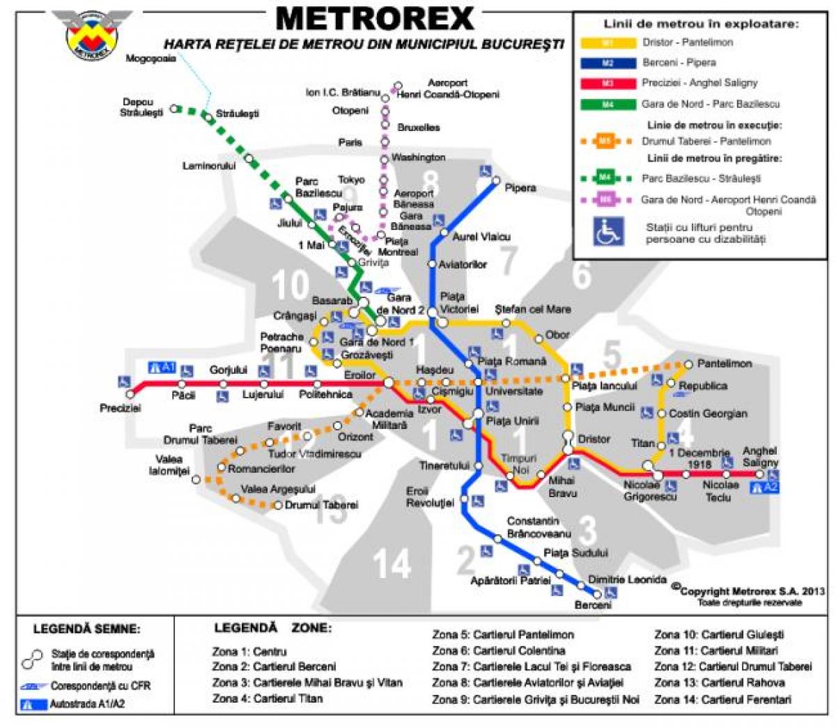 Buxarest metro xəritəsi 