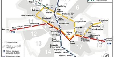 Metro xəritəsi Buxarest